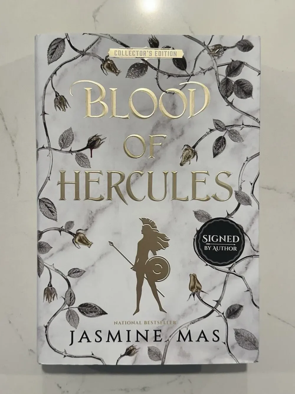 Signed-First Edition-Blood of Hercules by Jasmine Mas-Sprayed Edge-AUTOGRAPH #2